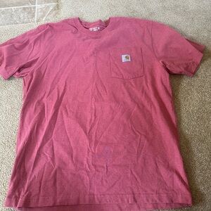 Carhartt Men's Pink Short Sleeve Tee